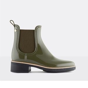 Lemon Jelly Women’s Military Green Vegan Ankle Rain Boots - Size US 6 / NWOT